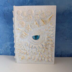 Dragon 3D Journal White Gold Blue